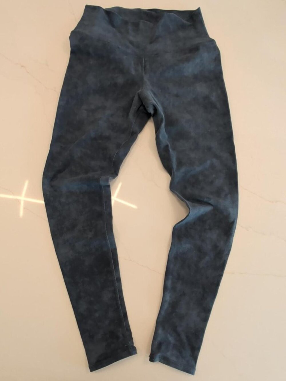 Alo Yoga Sz S Women High Waist Airbrush Legging Blue Athletic Gym Athleisure